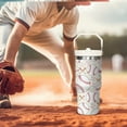 thumbnail image 6 of 30 oz Baseball Coffee Mug Cup Vacuum Insulated Travel Tumbler with Handle Lid and Straw,Baseball Coach Gifts,Baseball Accessories Stuff, 6 of 6