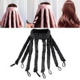 thumbnail image 1 of Rizadores de cabellero sin calor pulpo dañan el cabello, varilla rizadora sin calefacción, diadema, varita rizadora, rizos naturales , Negro para cabello largo Macarena Rizadores de pelo sin calor, 1 of 8