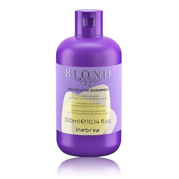 Inebrya Blondesse No-Yellow Shampoo – Neutralizes Yellow Tones for Blonde, Bleached & Grey Hair, 300 ml
