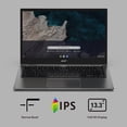 thumbnail image 3 of Acer Chromebook Spin 513 13.3" FHD 2-in-1 Touchscreen Laptop, Qualcomm Kryo 468 Processor, 4GB RAM, 64GB eMMC, Backlit Keyboard, Chrome OS, 3 of 5