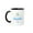 Black/White, variant on 3drose, Coco Plum Beach, Great Exuma, Bahamas. Summer Vacation Gift, Souvenir, 11oz Two-tone Black Mug