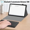 thumbnail image 4 of Bluetooth Keyboard Case with Mouse for Lenovo Idea Tab Pro 12.7 2025 / Lenovo Xiaoxin Pad Pro 12.7 Inch 2025 TB375FC TB373FU Protective Cover with Wireless Mouse / Keyboard, 4 of 6