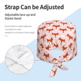 thumbnail image 3 of Easygdp cute fox pink Men Women Adjustable Cap Working Hat Tie Back Cap, Work Cap, 3 of 7