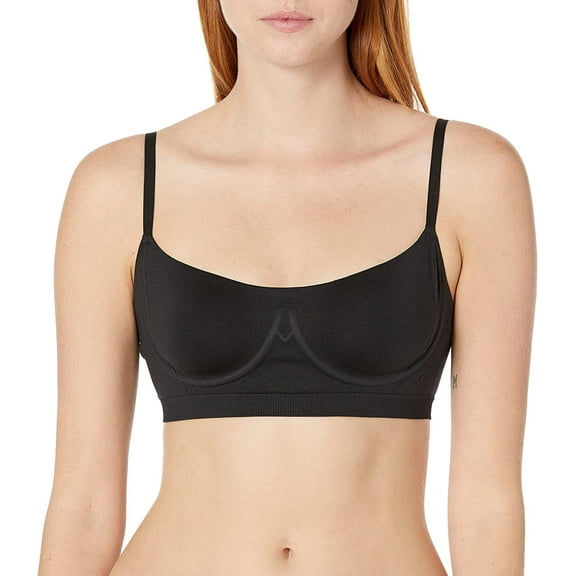 Calvin Klein Women's Convertible Straps Wirefree Fusion Flex Balconette, Black M