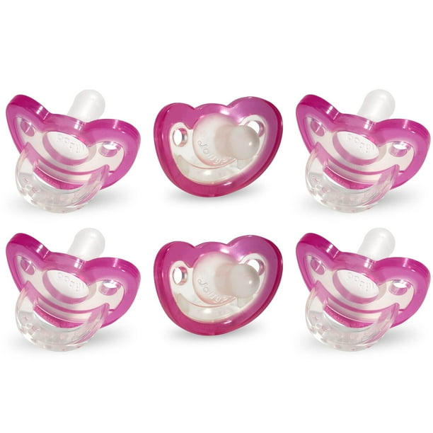 Chupete Razbaby Jollypop Ortodóntico Libre de BPA 0-3 Meses Paquete de 6