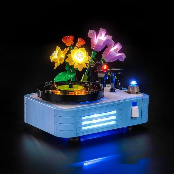 LED Light Only, Compatible with Lego Creator 3 in 1 Record Player with Flowers 31172-Not Come with Model
