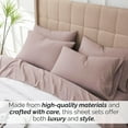 thumbnail image 6 of Neutral Solid Color Brushed Microfiber Deep Pocket Sheet Set, 6 of 9