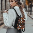 thumbnail image 3 of Eheartsgir Halloween Ghost Pumpkin Pattern Lightweight Mini Backpack Purse, Adjustable Strap Small Backpack for Women with Zipper Closure for Work Travel, 3 of 8