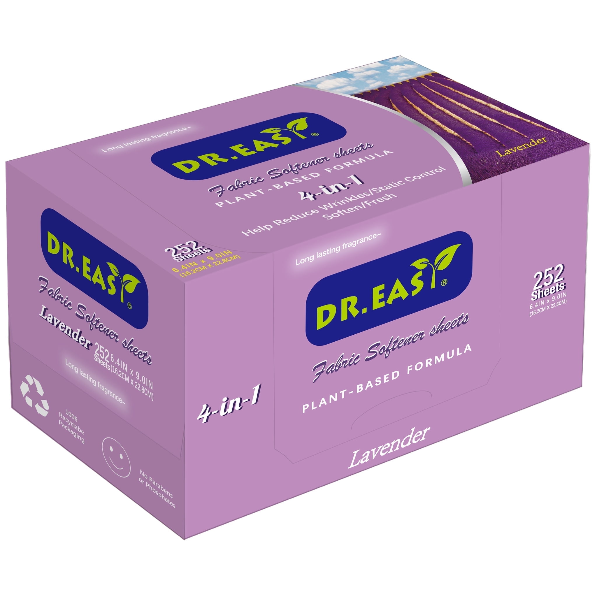 Dr.Easy Plant-Based Dryer Sheets, 252 Count photo 1