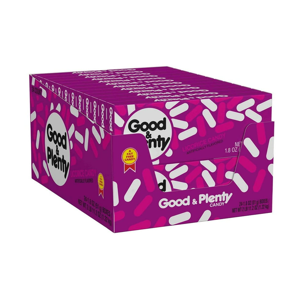 Product of Good and Plenty Candy 24 Pk. 1.8 oz.