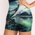 thumbnail image 2 of Aurora Starry Sky Women's High Short Skirt, High Waisted Mini Skirt with One Side Pocket, 2 of 5