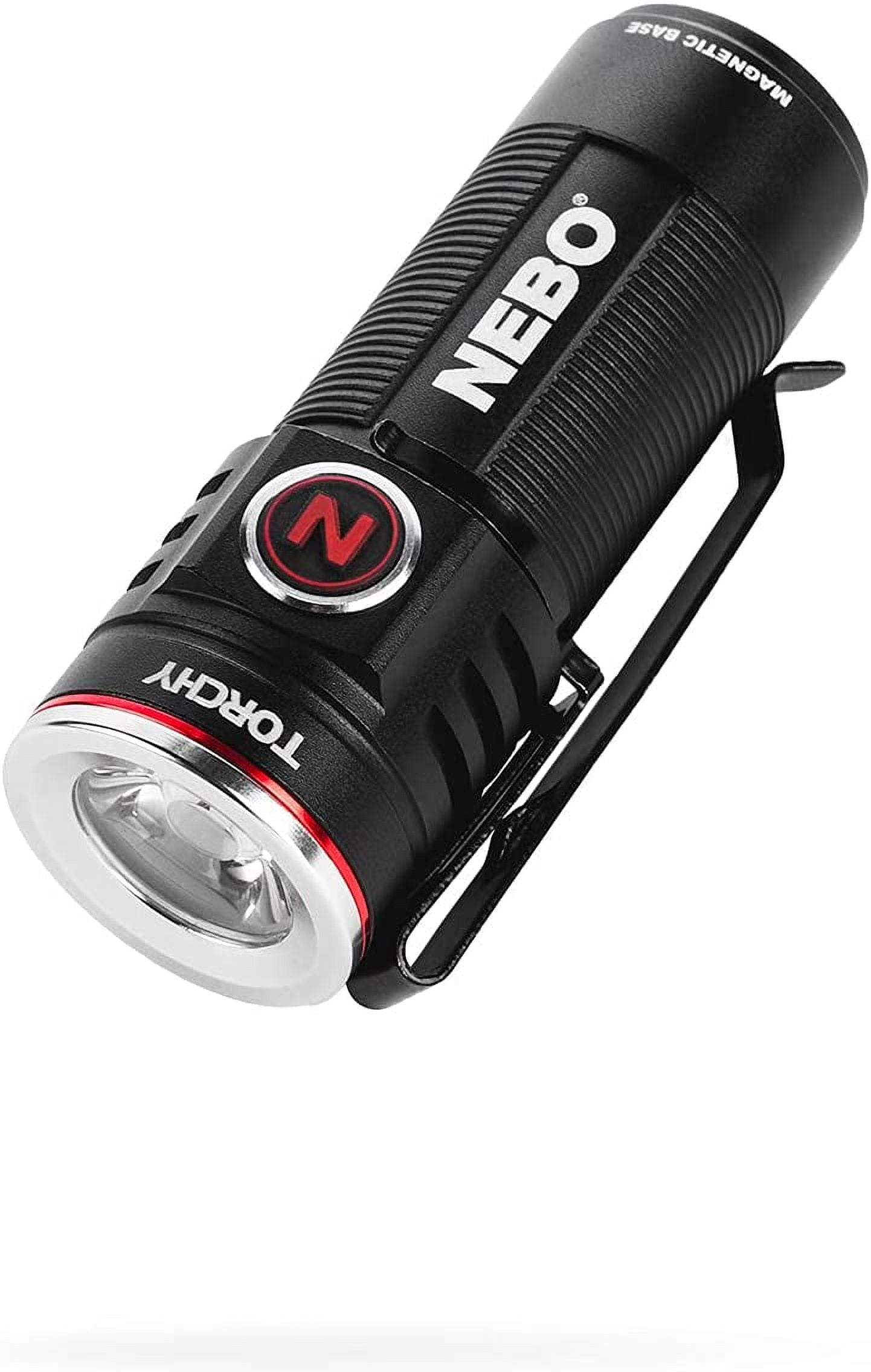 NEBO Redline Flex Light | 450 Lumens, Flashlight Powered By Rechargeable & Disposable Batteries, Durable & Water Resistant, Bright Light For Camping & EDC, Includes Charging Cable