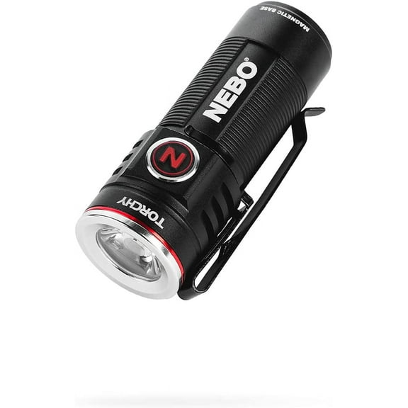 NEBO Torchy 1,000-Lumen Pocket Flashlight, LED Rechargeable Flashlight for EDC, Camping, Hunting, Hiking with 4 Light Modes, Water and Impact Resistant