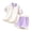 Purple, variant on Kids School Uniform Set Girls Boys 2 Piece Shorts Set Color Block Collared Shirts Summer Casual Outfits Purple, 4 Years