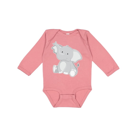 Inktastic Elephant Boys or Girls Long Sleeve Baby Bodysuit