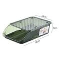 thumbnail image 4 of Caja de huevos rodante automática, recipiente apilable para huevos, organizador de almacenamiento para , cocina, dispositivo, recuperación Verde Macarena Titular de huevo, 4 of 8