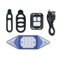 thumbnail image 3 of Luz trasera recargable para bicicleta, luces de señal traseras para bicicleta con Control remoto inalámbrico, modo multifuncional luz de - Azul Baoblaze Luz trasera de bicicleta recargable, 3 of 8