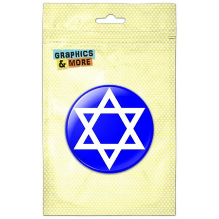 

Star of David Shield Jewish Refrigerator Button Magnet