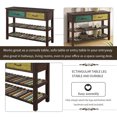 thumbnail image 6 of Wulawindy Retro Console Table for Entryway with Drawers and Shelf Living Room Furniture (Antique White), 6 of 7