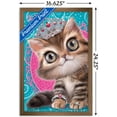 thumbnail image 3 of Animal Club - Kitten in a Tiara Wall Poster, 14.725" x 22.375", Framed, 3 of 3