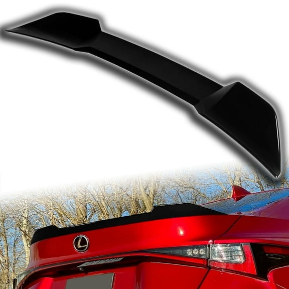 W-Power For 2021-2025 Lexus IS350 IS500 Pearl Black Duckbill Rear Trunk Spoiler F-Style