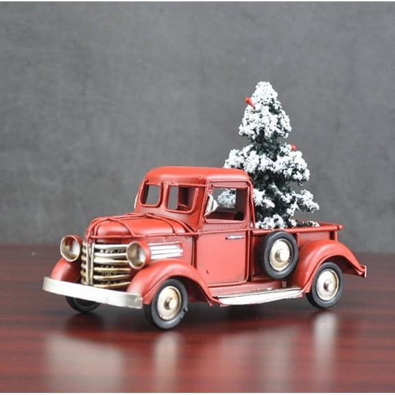 Retro Style Pickup Truck Garden Decoration Home Desk Gift Outdoor Flower Car Desktop Ornament Easy To Use