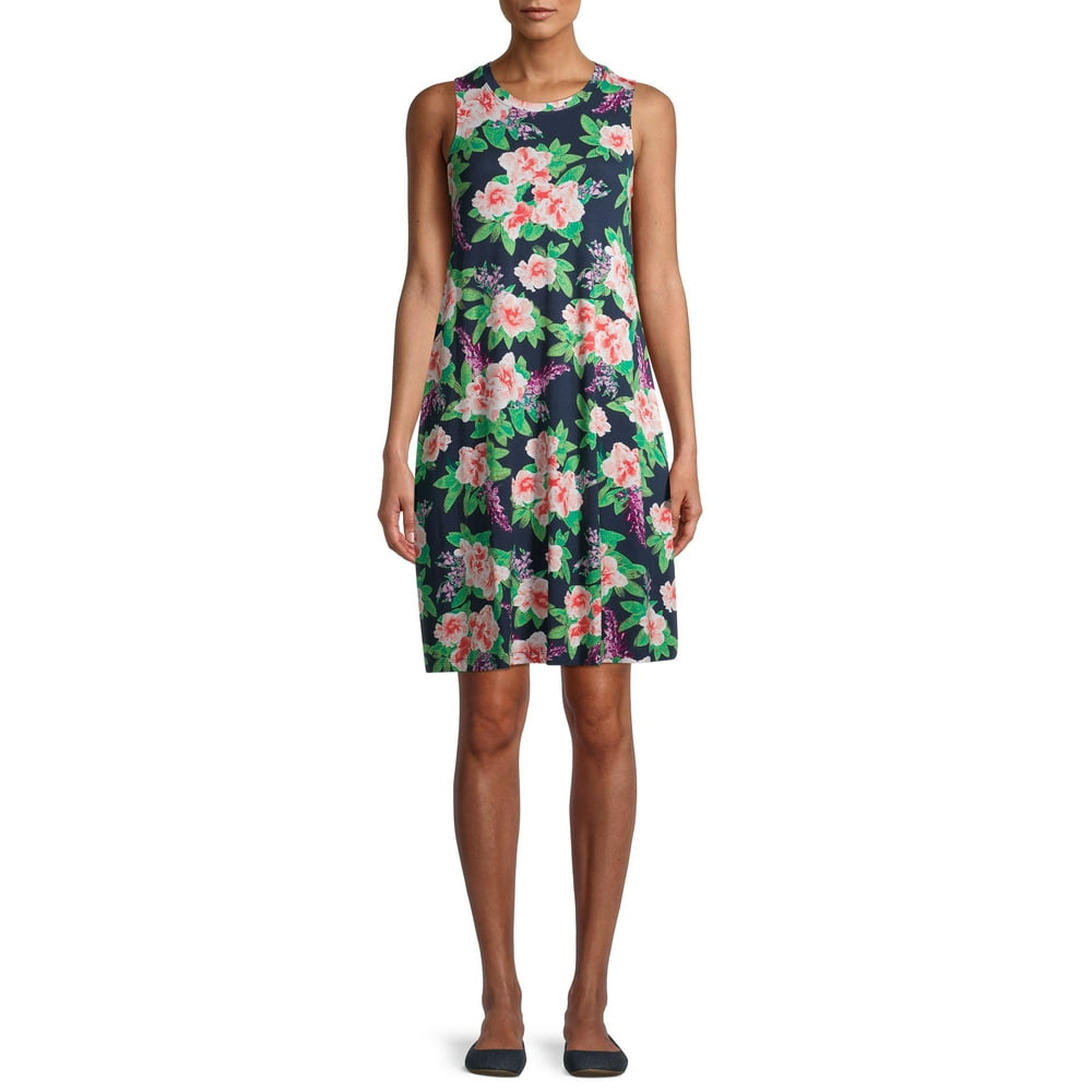 sleeveless knit dress