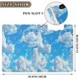 thumbnail image 4 of A4 Double Clip File Folder Binder Clipboards Waterproof Durable Foldable Folder Suitable for Office and Family White Cloud Color Bubble, 4 of 9