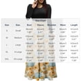 thumbnail image 3 of LEKWK Halloween Dresses for Women Graphic Print Long Sleeve Maxi Dress Crewneck Vintage Funny Holiday Party Cosplay Medieval Dress, 3 of 6