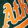 thumbnail image 4 of Men's Mitchell & Ness Rickey Henderson Green Athletics Authentic Batting Practice Jersey, 4 of 6