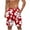 Red-1, variant on Virmaxy Men's Swim Trunks Shorts Hawaiian Breathable Board Shorts with Elastic Waist Drawstring Summer Shorts for Vacation Multicolor-6 S