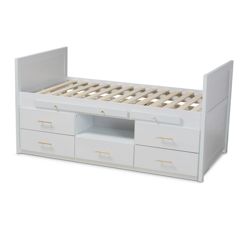 Baxton Studio Mirza Modern and Contemporary White Finished Baxton Studio Mirza Modern and Contemporary White Finished