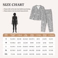thumbnail image 6 of Disketp Pajamas Set Long Sleeve Sleepwear Womens Button Down Nightwear Pj Sets-Glittersilver, 6 of 9