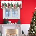thumbnail image 3 of Christmas Curtain Valance for Windows Snowflake Christmas Tree Winter Holiday Window Treatments 1 Panel Short Curtains for Kitchen Windows Bathroom Bedroom,42 x 12 Inch, 3 of 5