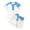 Blue, variant on Toddler Girls Outfits Ice Print Short Sleeve Shorts Casual Comfortable Playwear For Kids Daily Outdoor Party Picnic Sets Size 2-3T