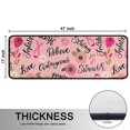 thumbnail image 5 of Kitchen Rugs Sets Of 2,Pink Breast Cancer and Pioneer Flower Anti Fatigue Kitchen Mat Rugs Non Slip Washable,Decorative Kitchen Floor Mats for Kitchen,Sink,Laundry,17"x47"+17"x47", 5 of 5