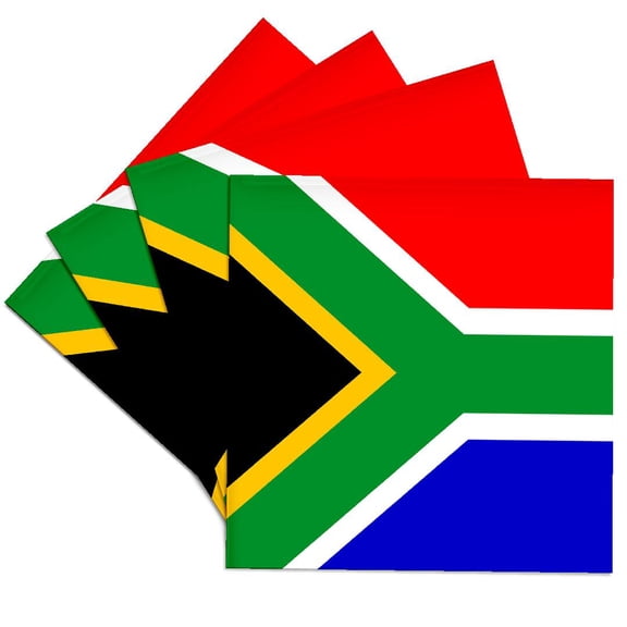 3drose, South Africa Flag, Set of 4 Ceramic Tile Coasters