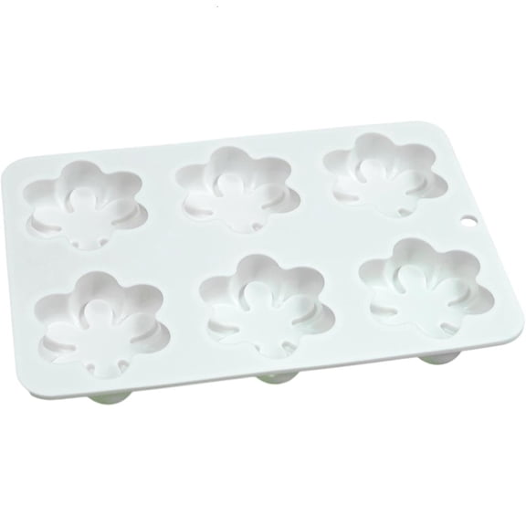 POYOGA 6-cavity Six Petals Flower Mould Fondant Chocolate Mold Cake Baking Tool