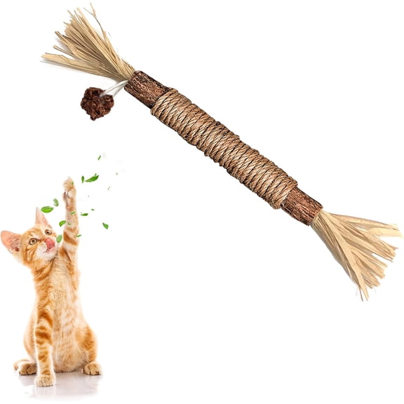 5 Pack c, Silvervines Sticks Cat Toys for Indoor Cats, Cat & Kitten Chew Toys for Aggressive Chewers, Cat Dental Toy for Kitten Teeth Cleaning, Matatabi Silvervine for Cats