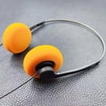 thumbnail image 2 of Wired Headphones Lightweight Stereo Foam Over Ear Headsets Noise Reduction Retro, 2 of 3