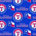 thumbnail image 2 of MLB Texas Rangers 58" 100% Polyester Fleece Sports Logo Fabric By the Yard, Blue, 2 of 2