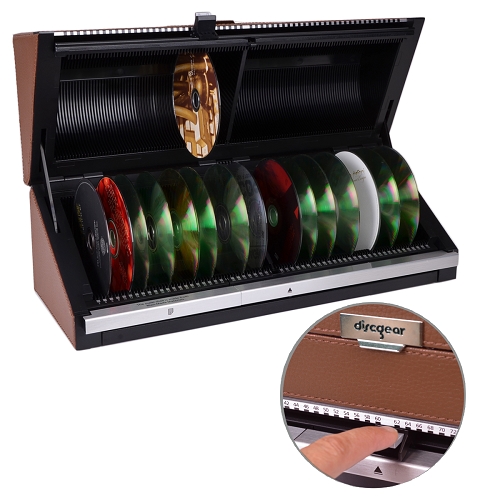 DiscGear Selector 120HD Faux Leather 120Disc CD Case w/Title Sheet