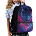 thumbnail image 3 of Uourmeti Lightning Wolf Smooth Zipper Backpack, 17 Inch Durable Fabric Everyday Backpack Large Capacity School Backpack for Adults, 3 of 6
