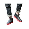 thumbnail image 3 of Woobling Men Kitchen Shoes Slip On Chef Shoe Round Toe Mules Resistant Clogs Comfort Lace Up Red 8, 3 of 7