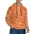 thumbnail image 2 of Uemuo Spider Pattern Men's Hoodie - Casual Pullover Hoodie with Kangaroo Pocket, Stylish Hooded Sweatshirt for Everyday Wear-Small, 2 of 7