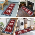 thumbnail image 5 of Runner Rug 2'x6', US Flag Washable Non-Slip Hallway Runner Rugs, Independence Day Star Stripe Nautical Rudder Bedside Rugs Floor Mats Carpet Runners for Kitchen Bathroom Laundry Room, 5 of 8