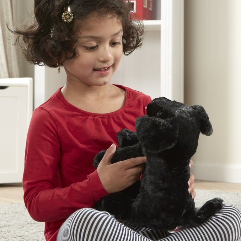 Melissa Doug Benson Black Lab Stuffed Animal Puppy Dog