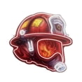 thumbnail image 3 of Letrero de neón de casco de , alimentado por USB, lámpara decorativa de casco de héroe , decoración de pared para espacio moderno, sala Estilo A, 3 of 8