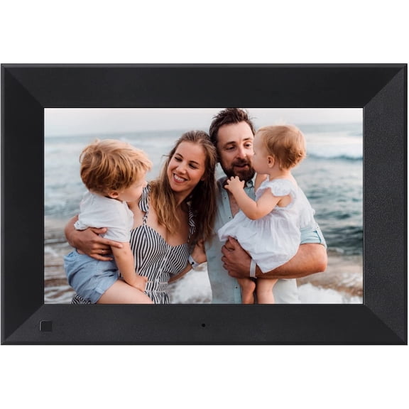 NexFoto Digital Picture Frame with Remote Control, Electronic Picture Frames with IPS Display, Support Slideshow, Portrait or Landscape Stand, Video and Music, Motion Sensor, Gift for Grandparents