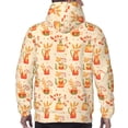 thumbnail image 7 of Lsque Fall Leaves Pattern Casual Men's Hoodie,Hooded Sweatshirt with Kangaroo Pocket,Pullover Hoodie-3X-Large, 7 of 7